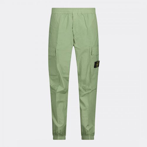 Green Cargo Cotton Trousers - Stone Island - Modalova
