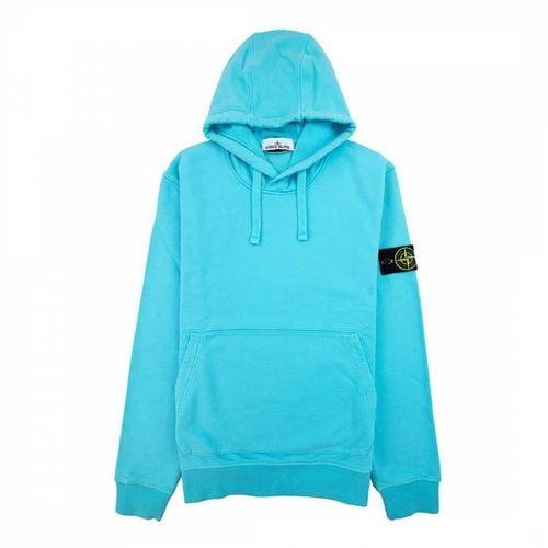 Turquoise Hooded Fleece Sweatshirt - Stone Island - Modalova