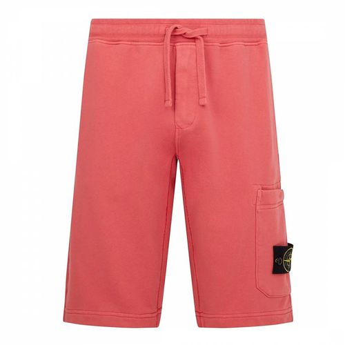 Red Bermuda Cotton Shorts - Stone Island - Modalova