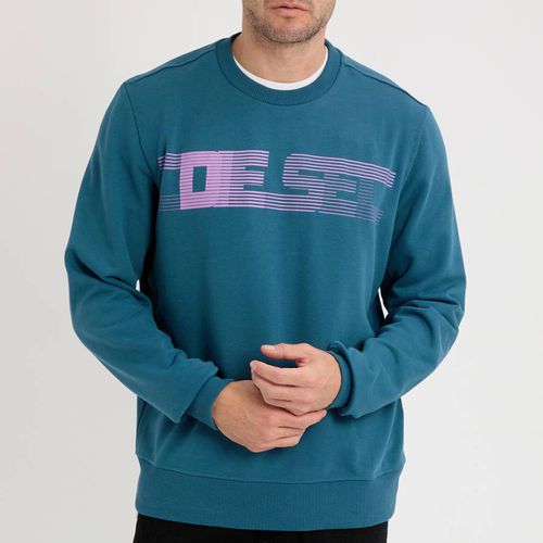 Ginn-E3 Stretch Cotton Sweatshirt - Diesel - Modalova