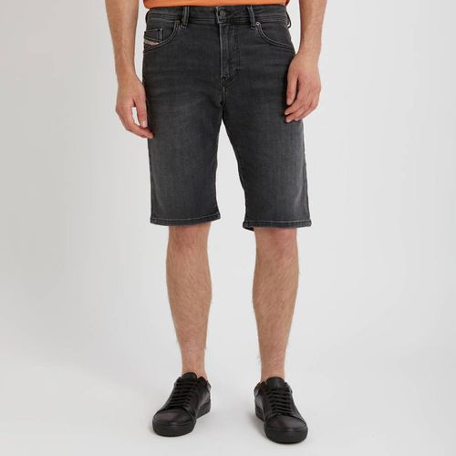 Black Skinny Stretch Denim Shorts - Diesel - Modalova