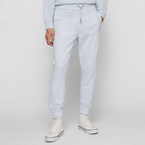 Light Blue Sefadelong Cotton Tracksuit Bottoms - BOSS - Modalova