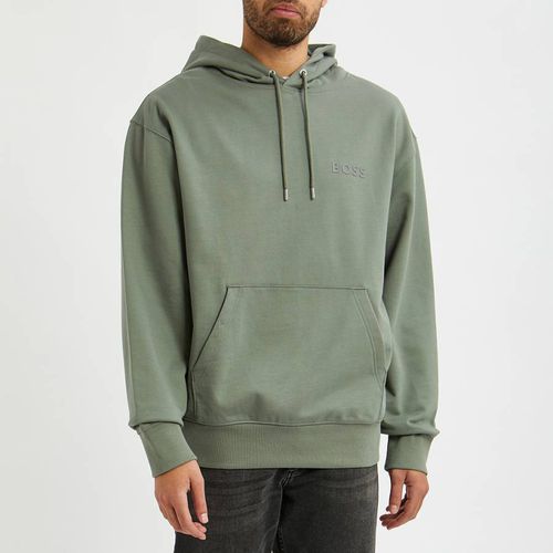 Green Sullivan Cotton Hoodie - BOSS - Modalova