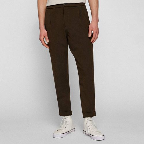 Khaki Shyne Stretch Trousers - BOSS - Modalova