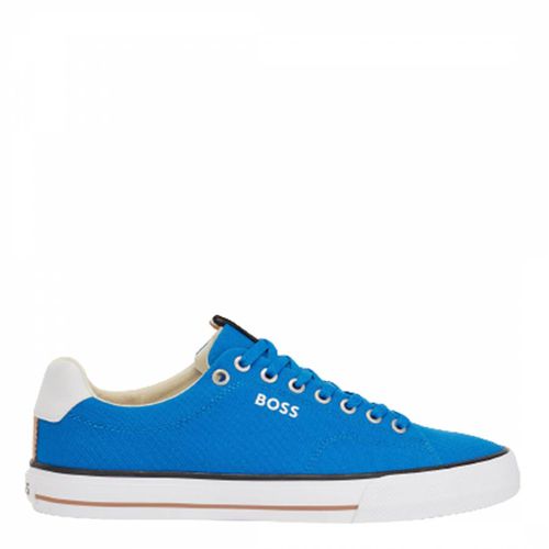 Blue Aiden Tenn Cotton Trainers - BOSS - Modalova