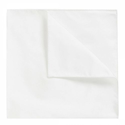 White Silk Pocket Square - BOSS - Modalova