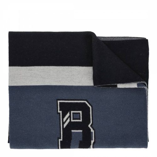 Navy/Black Floggy Scarf - BOSS - Modalova