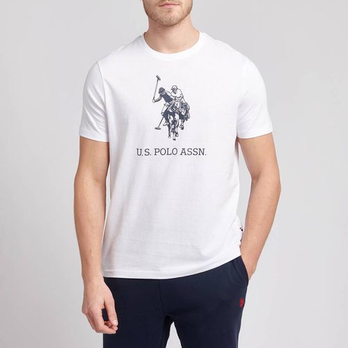 White Rider Cotton T-Shirt - U.S. Polo Assn. - Modalova