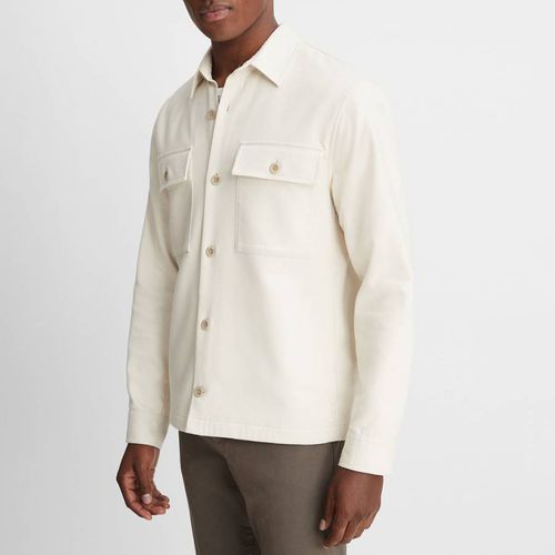 Cream Face Workwear Shirt Jacket - Vince - Modalova