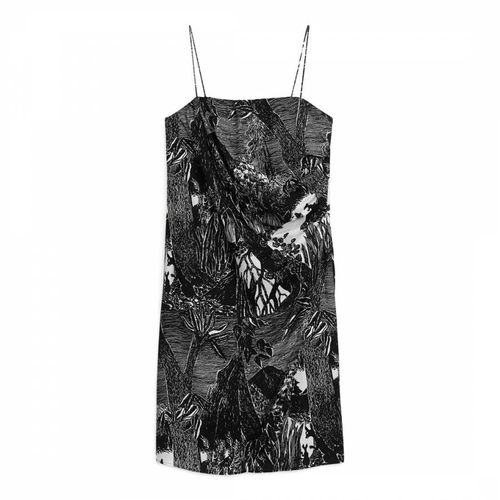 Black Printed Linen Blend Mini Dress - ARKET - Modalova