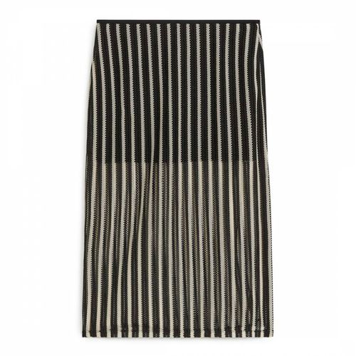 Black/White Striped Midi Skirt - ARKET - Modalova