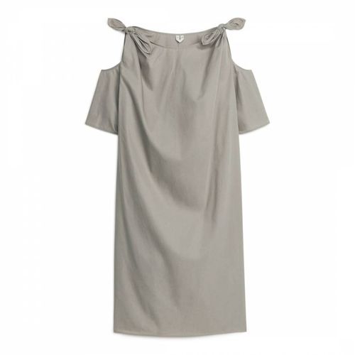 Grey Tie Cotton Blend Dress - ARKET - Modalova