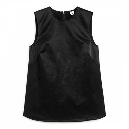 Black Sleeveless Satin Top - ARKET - Modalova