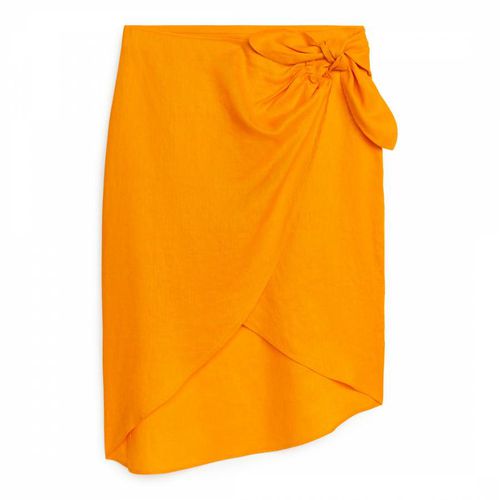Orange Wrap Linen Skirt - ARKET - Modalova