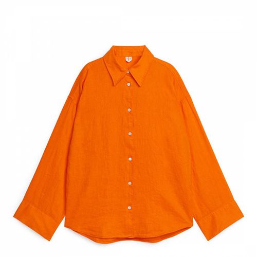 Orange Linen Shirt - ARKET - Modalova