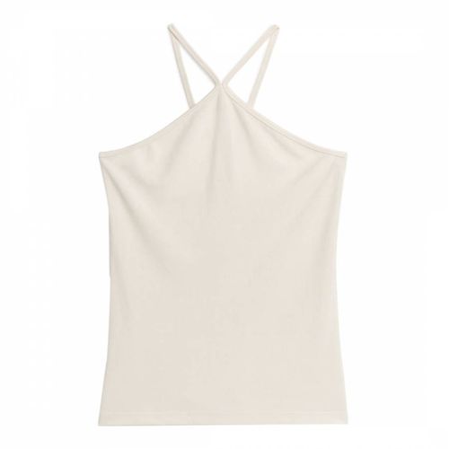 Cream Cross Back Tank Top - ARKET - Modalova