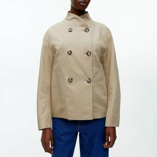 Beige Linen Cotton Jacket - ARKET - Modalova