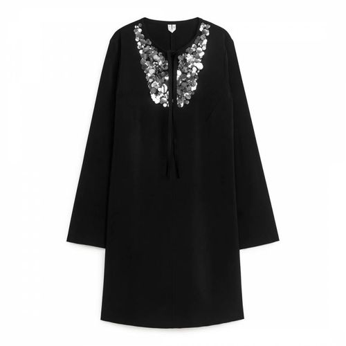 Black Embellished Mini Dress - ARKET - Modalova