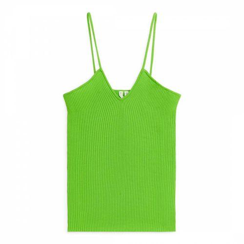 Green Rib Knit Strap Top - ARKET - Modalova