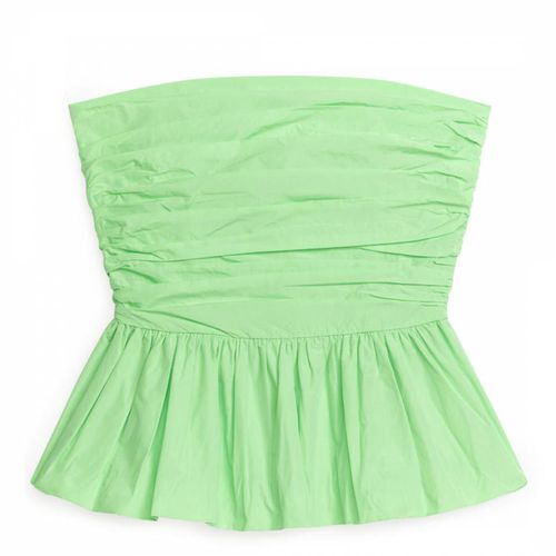 Green Ruched Bustier Top - ARKET - Modalova