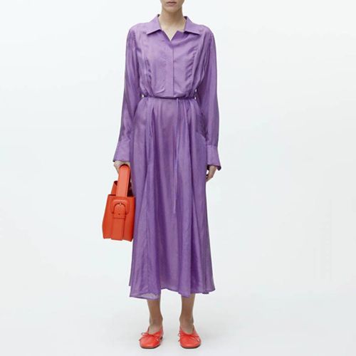 Purple Printed Shirt Dress - ARKET - Modalova