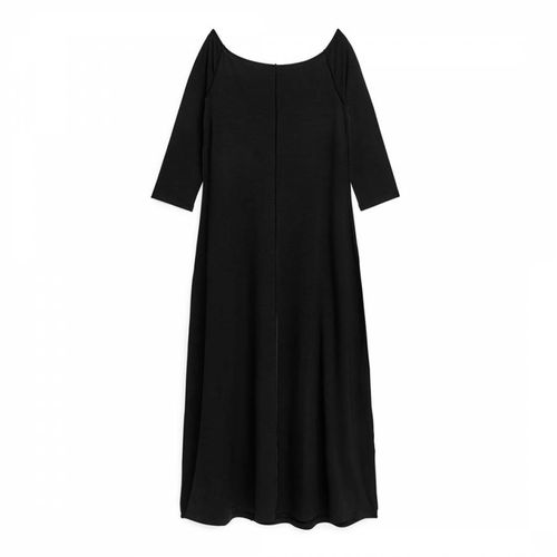 Black Off Shoulder Jersey Dress - ARKET - Modalova