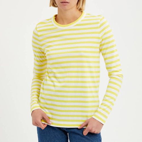 Yellow/White Stripe Long Sleeve Top - ARKET - Modalova
