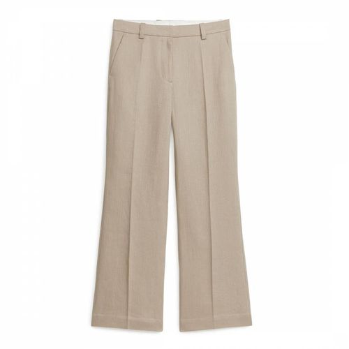 Beige Textured Linen Trouser - ARKET - Modalova