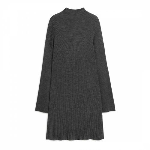 Grey Knitted Dress - ARKET - Modalova