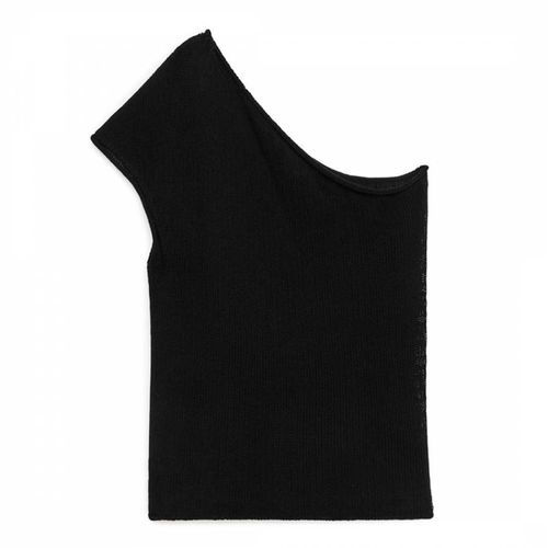 Black Knitted One Shoulder Top - ARKET - Modalova