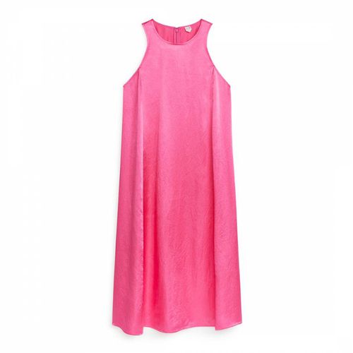 Pink Satin Midi Dress - ARKET - Modalova