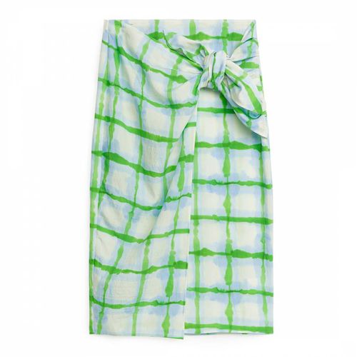 Green Print Wrap Skirt - ARKET - Modalova