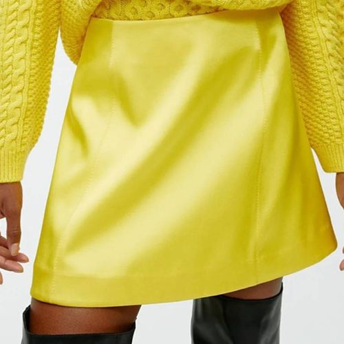 Yellow Satin Mini Skirt - ARKET - Modalova