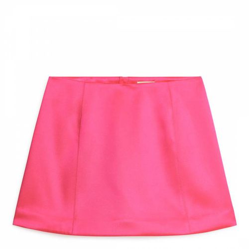 Pink Satin Mini Skirt - ARKET - Modalova