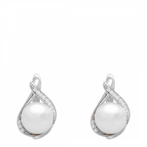 And Silver Freshwater Pearl Earrings 	6.5-7mm - Mia Bellucci - Modalova