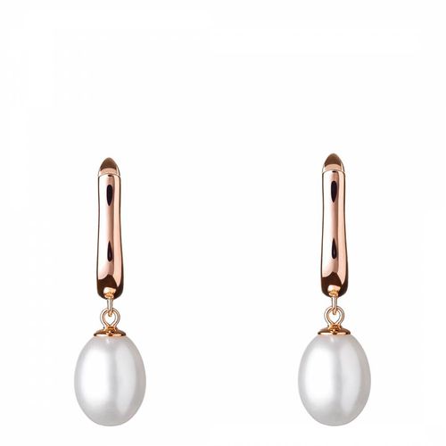 K Rose Gold Freshwater Pearl Earrings 8.5-9mm - Mia Bellucci - Modalova