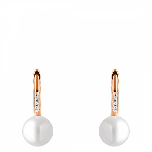 And Rose Gold Plated Earrings 	8-8.5mm - Mia Bellucci - Modalova