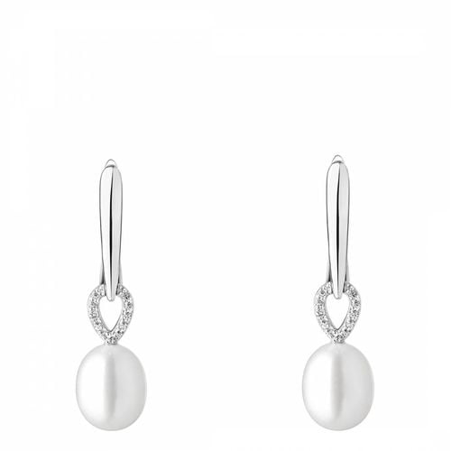 And Silver Plated Earrings 	8-8.5mm - Mia Bellucci - Modalova