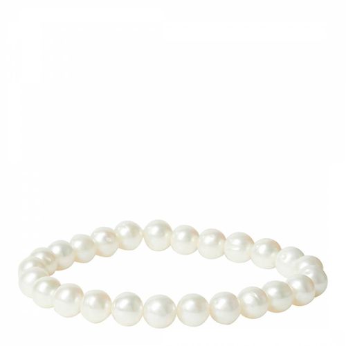 White Freshwater Pearl Bracelet - Mia Bellucci - Modalova