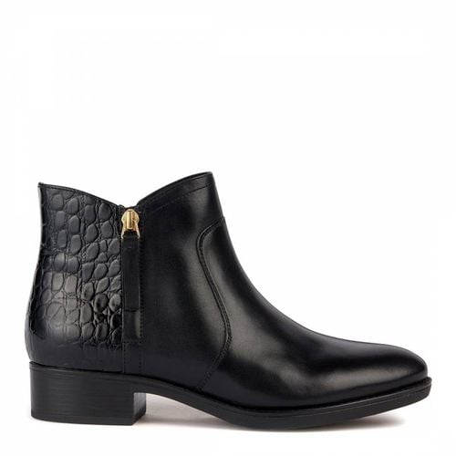 Women's Leather Croc Felicity D Ankle Boot - Geox - Modalova