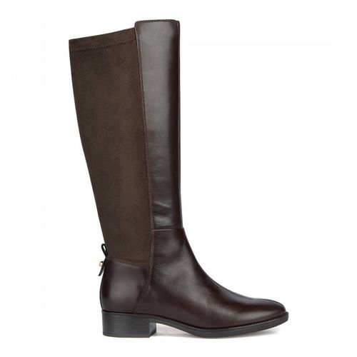 Women's Leather Felicity Long Boot - Geox - Modalova