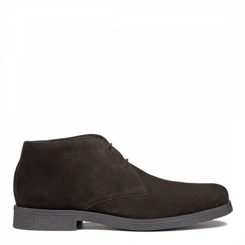 Men's Brown Suede Claudio Boot - Geox - Modalova