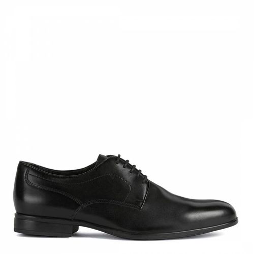 Men's Black Leather Lacopo Shoe - Geox - Modalova