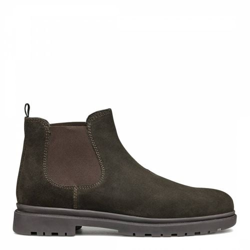 Men's Brown Suede Andalo Boot - Geox - Modalova