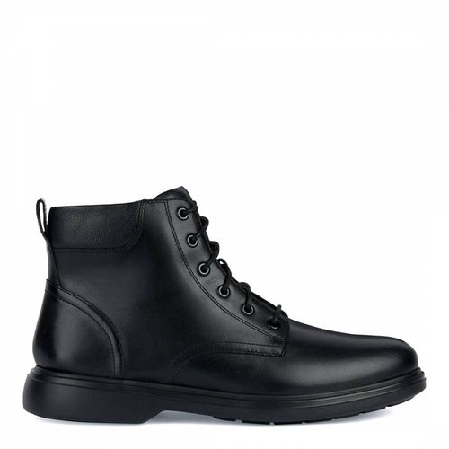 Men's Black Leather Ottavio Boot - Geox - Modalova