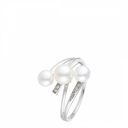 Diamond & Pearl Kawai Ring - Diamond And Co - Modalova