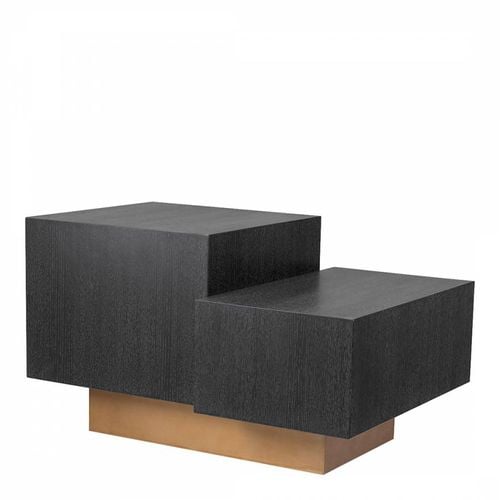 Nerone Side Table Charcoal Oak Veneer - Eichholtz - Modalova