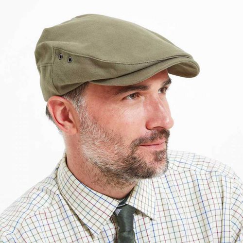 Khaki Cotton Rowsley Flat Cap - SchÃ¶ffel - Modalova