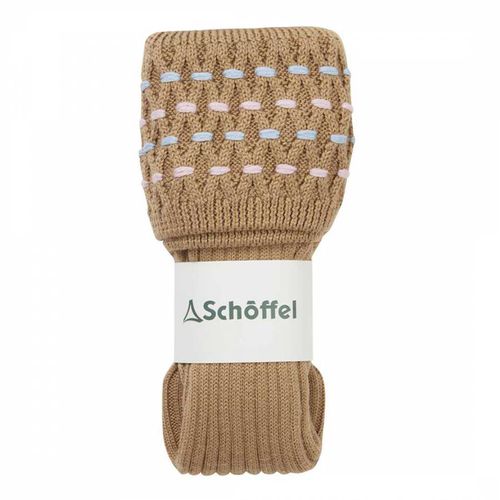 Camel Wool Blend Stitch Sock II - Schöffel - Modalova