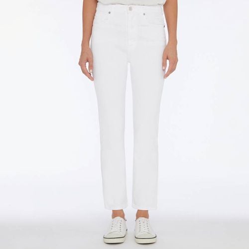 White Slim Ankle Luxe Stretch Jeans - 7 For All Mankind - Modalova